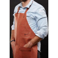 Mergel Lederschürze Nr. 91 In Mahogany, in Holz-Geschenkbox