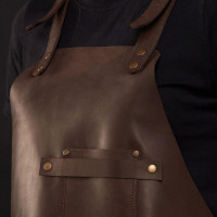 Mergel Lederschürze Nr. 63 In Chestnut