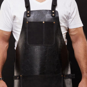 Mergel Lederschürze Nr. 67 In Dark Ostrich