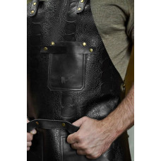 Mergel Lederschürze Nr. 63 In Dark Ostrich