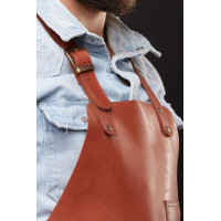 Mergel Lederschürze Nr. 91 In Mahogany