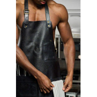 Mergel Lederschürze Nr. 91 In Dark Anaconda
