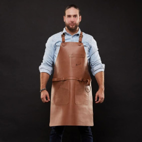 Mergel Lederschürze Nr. 63 In Caramel