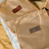 Mergel Ofenhandschuhe aus Premium Leder in Brown, 2er-Set