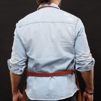 Mergel Lederschürze Nr. 91 In Mahogany