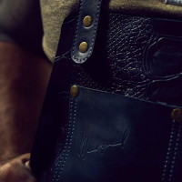 Mergel Lederschürze Nr. 67 In Dark Ostrich