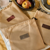 Mergel Ledertopflappen in Bordeaux, 2er-Set