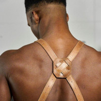 Mergel Lederschürze Nr. 63 In Crazy Walnut