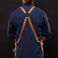 Mergel Lederschürze Nr. 67 In Crazy Walnut