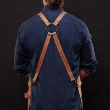 Mergel Lederschürze Nr. 67 In Crazy Walnut