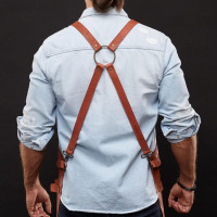 Mergel Lederschürze Nr. 67 In Mahogany