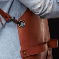 Mergel Lederschürze Nr. 63 In Mahogany