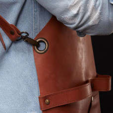 Mergel Lederschürze Nr. 63 In Mahogany