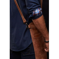 Mergel Lederschürze Nr. 67 In Crazy Walnut