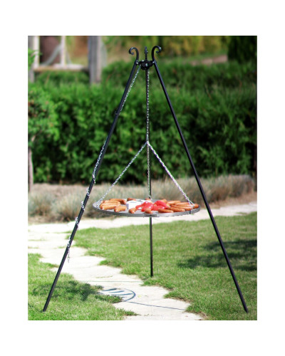 CookKing Schwenkgrill 180 cm - Grillrost aus Edelstahl 70 cm