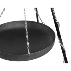CookKing Wok am Dreibein, 200 cm Höhe, Rohstahl, 60 cm Durchmesser