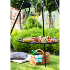 CookKing Schwenkgrill 180 cm - Grillrost aus Edelstahl 70 cm + Kurbel