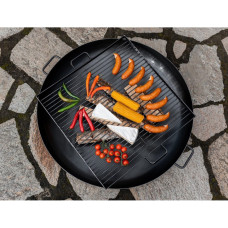 CookKing Schwenkgrill 200 cm - Grillrost aus Rohstahl 80 cm + Kurbel