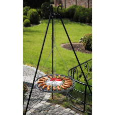 CookKing Schwenkgrill 200 cm - Grillrost aus Edelstahl 80 cm + Kurbel