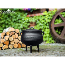 CookKing Dreibein 180 cm mit Afrikanischer Gusseisenkessel 9 l