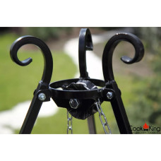 CookKing Dreibein 180 cm mit Edelstahltopf 14 l + Kurbel