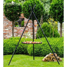CookKing Schwenkgrill TIPI 210 cm - Grillrost aus Rohlstahl 60 cm