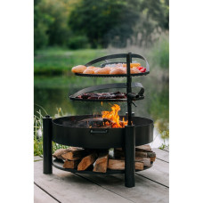 CookKing Multifunktionale Feuerschale MONTANA X mit Grillrost 60 cm