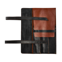 Mergel Leder-Messertasche für drei Messer in Mahogany