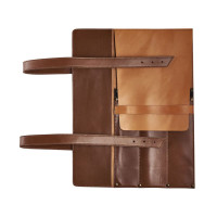 Mergel Leder-Messertasche für drei Messer in Amber