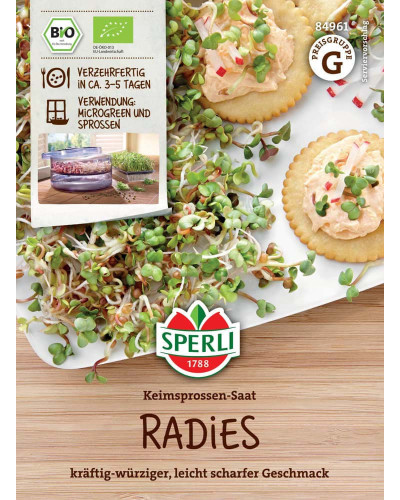 Sperli BIO Keimsprossen-Saat Radies