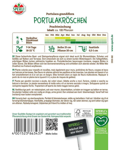 Sperli Portulakröschen Prachtmischung