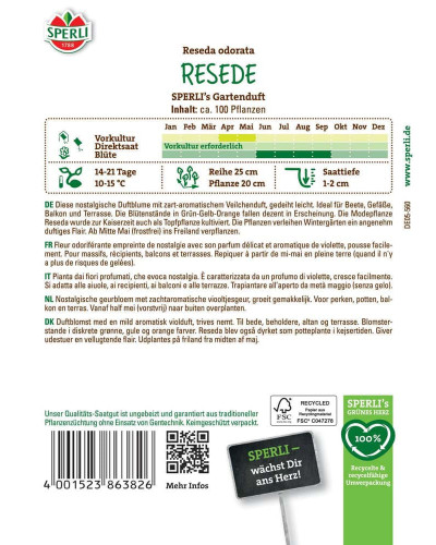 Sperli Resedensamen Gartenduft