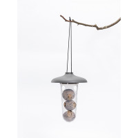 Plastia Robin - 2-in-1 Set für Vogelfütterung - Anthrazit