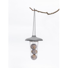 Plastia Robin - 2-in-1 Set für Vogelfütterung - Anthrazit