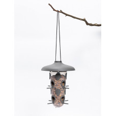 Plastia Robin - 2-in-1 Set für Vogelfütterung - Anthrazit