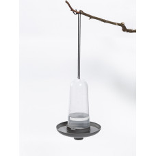 Plastia Robin - 3-in-1 Vogelfutterhaus, Vogeltränke - Anthrazit