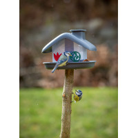 Plastia Vogelfutterhaus DOMEK, Anthrazit