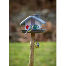 Plastia Vogelfutterhaus DOMEK, Anthrazit