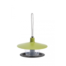 Plastia Vogelfutterhaus Finch, grünes Dach, Boden anthrazit