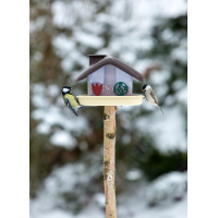 Plastia Vogelfutterhaus DOMEK, Braun