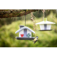 Plastia Vogelfutterhaus DOMEK, Anthrazit