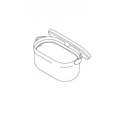 Plastia Biomüll Behälter ohne Rahmen und Beuteln, Elfenbein