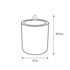 Elho Kräutertopf 'Bouncy Basil', Laubgrün