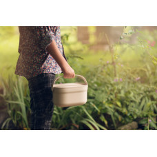 Plastia Biomüll Behälter ohne Rahmen und Beuteln, Elfenbein