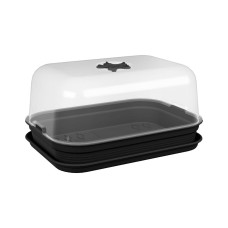 Elho Green Basics Anzucht-Set Allin1 40 cm, Living Schwarz