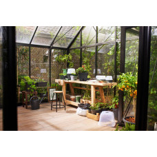 Elho Green Basics Anzucht Schale Allin1 L, Living Schwarz