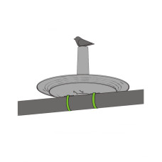 Plastia Vogeltränke FINCH Elfenbein