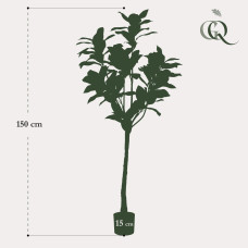 Green Boutiq Kunstpflanze Magnolia Grandiflora - 150 cm