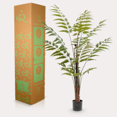 Green Boutiq Kunstpflanze Rumohra Adiantiformis (Lederfarn) 150 cm
