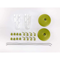 Plastia Robin - 2-in-1 Set für Vogelfütterung - Grün